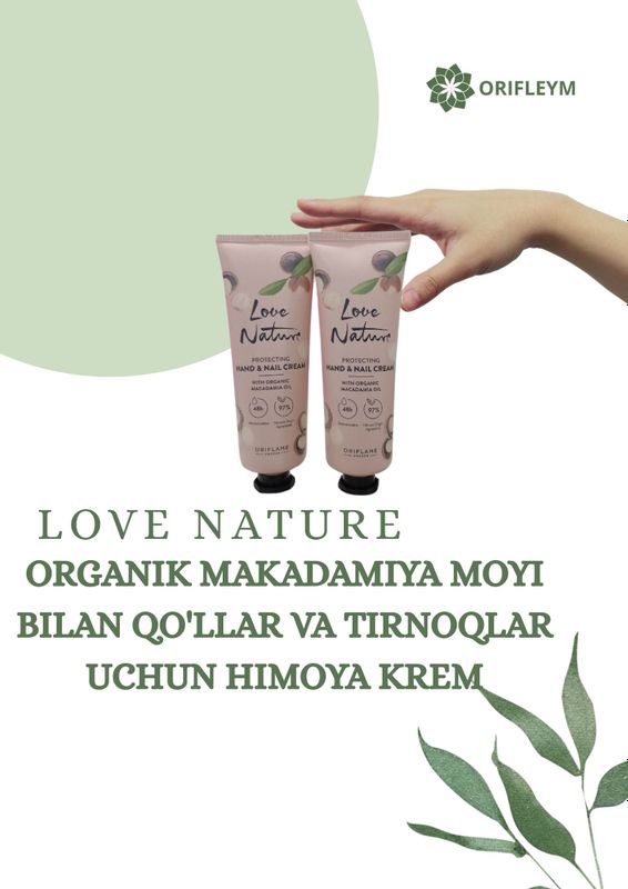 QO'L KREM QOLARNI YUMSHATIB TERINI NAMLATIRADI QO'L KREM QOLARNI YUMSHATIB TERINI NAMLATIRADI