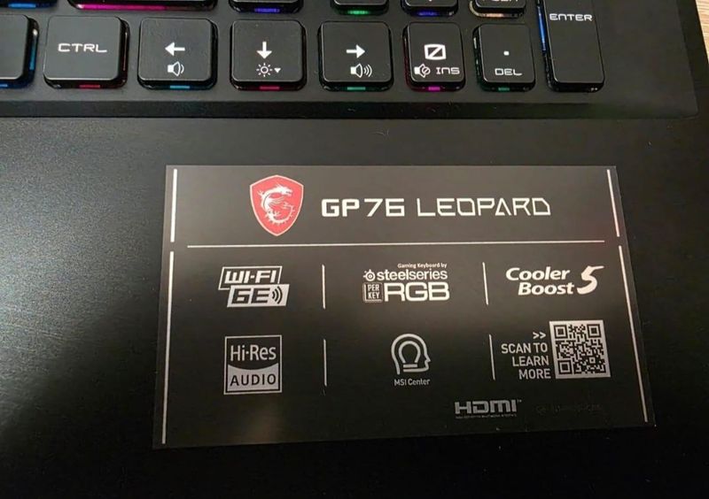 Игровой ноутбук MSI GP 76 Leopard 17.3 RTX 3070 8gb