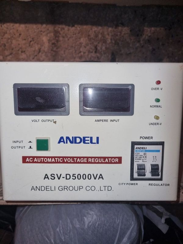 Стабилизатор напряжения ANDELI ASV-D5000VA 110-250V состоянии новый Стабилизатор напряжения ANDELI ASV-D5000VA 110-250V состоянии новый