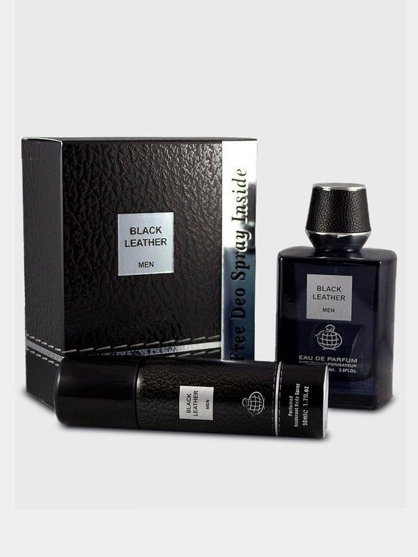 Black leather 100ml [made in U.A.E. by Fragrance world]