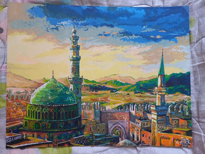 Интерьерная картина. "Медина" 42×54см. Интерьерная картина. "Медина" 42×54см.