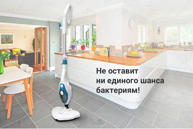 Супер паровая швабра + пароочиститель от KITFORT Супер паровая швабра + пароочиститель от KITFORT