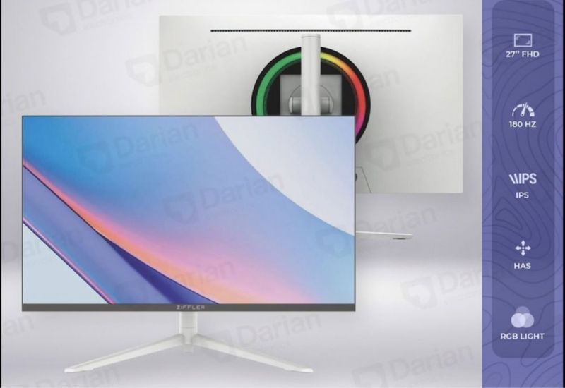 Ziffler 27, 180hz FullHD, White, IPS Ziffler 27, 180hz FullHD, White, IPS