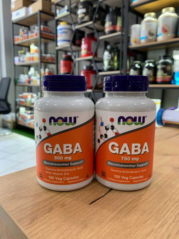 Now Gaba 500mg 100 Veg Capsules
