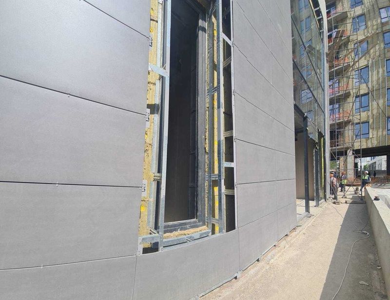 Suxoy montaj fasad ishlari | Сухой монтаж вентилируемый фасад под ключ Suxoy montaj fasad ishlari | Сухой монтаж вентилируемый фасад под ключ