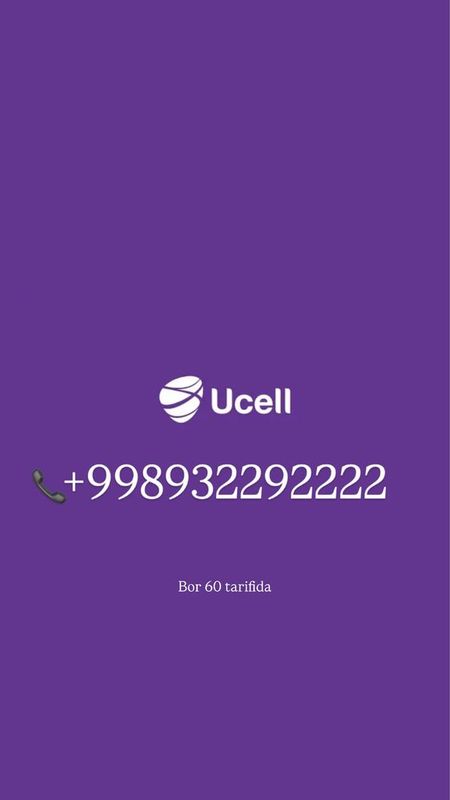 Telefon raqam(Ucell)