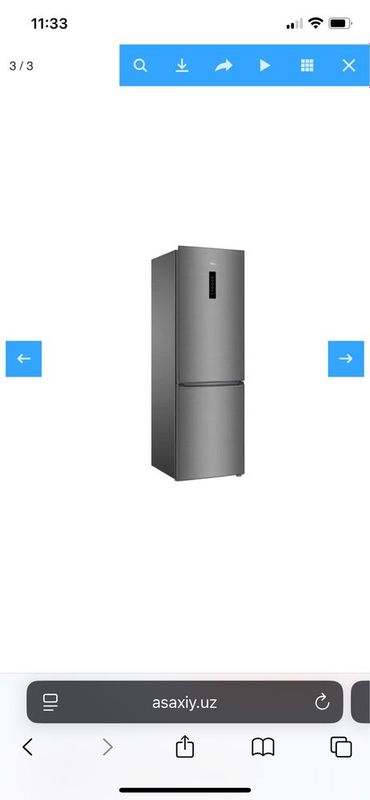 Холодильник TCL 315BF с морозильником Обьем 400л