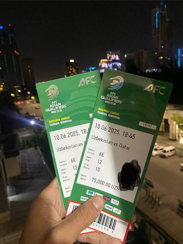 Oʻzbekiston Qatar oʻyiniga bilet Oʻzbekiston Qatar oʻyiniga bilet