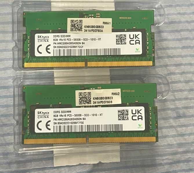 DDR5 16GB (2×8GB) SK Hynix SODIMM 5600MHz