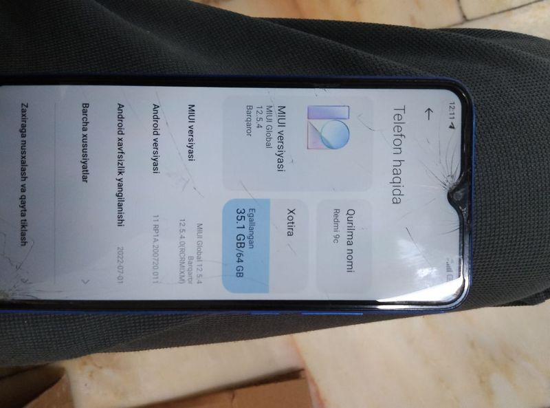 Redmi 9c versiyasi 12.5.4 Redmi 9c versiyasi 12.5.4