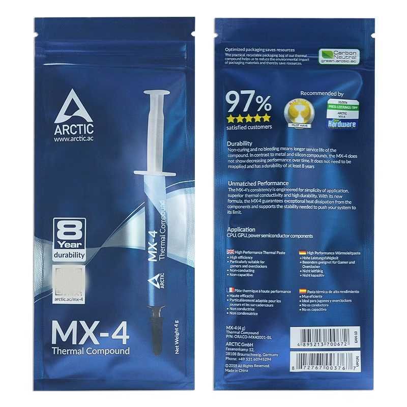 ARCTIC-MX4 4 грамма.Для CPU/GPU ARCTIC-MX4 4 грамма.Для CPU/GPU