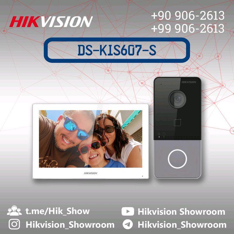Hikvision DS-KIS607-S domofon komplekti. Домофон. Hikvision DS-KIS607-S domofon komplekti. Домофон.
