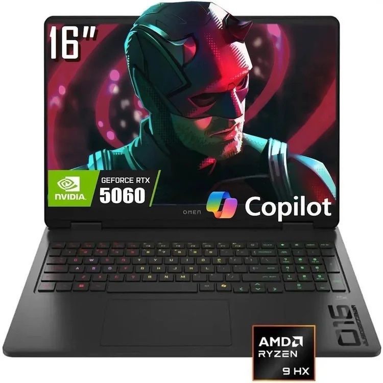 HP OMEN Ryzen 9-8940HX RTX 5060-8gb,l Новый! Пачка HP OMEN Ryzen 9-8940HX RTX 5060-8gb,l Новый! Пачка