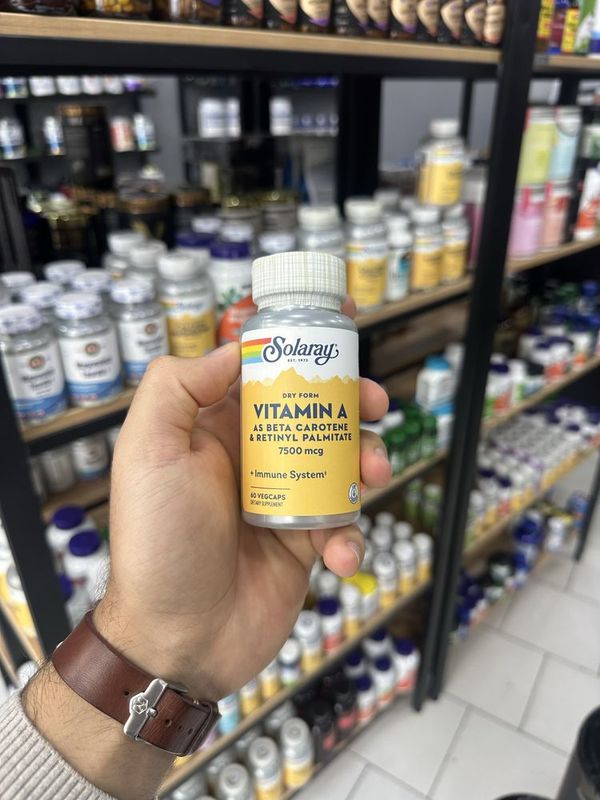 Solaray Vitamin A 7500 mcg 60 капсул