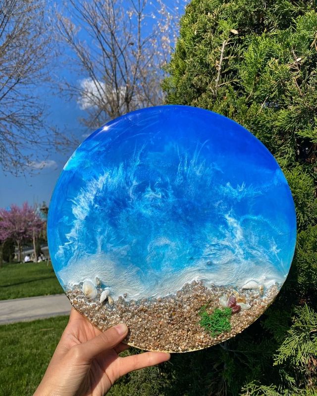 Epoksidniy smola Kartina Resin art ocean