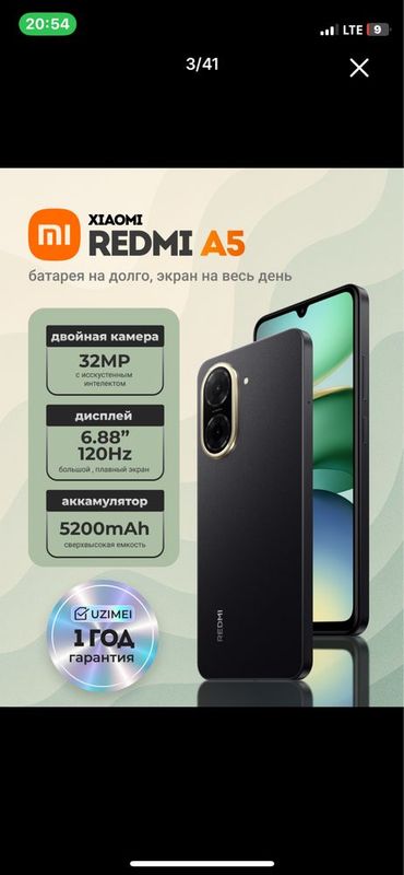 Redmi A5 3/64 gb sotiladi Redmi A5 3/64 gb sotiladi