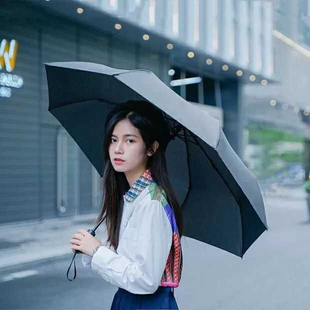 Зонт Xiaomi KongGu Auto Folding Umbrella (WD1, чёрный)