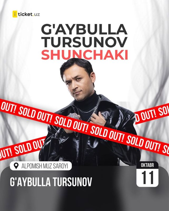 Gʻaybulla Tursunov kansertiga bilet