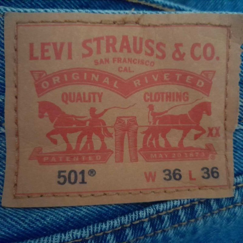 Джинсы Levis 501 / W36 L36 / Made in Vietman