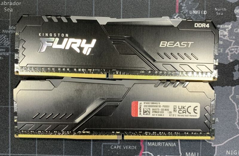 Оперативная память Kingston Fury 16gb 3200 (2x8gb)