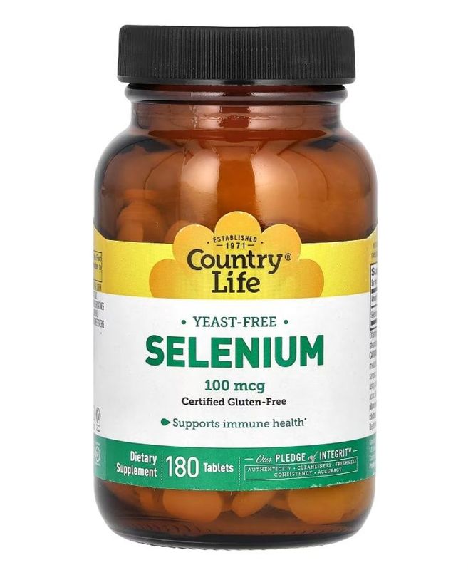 Selenium, Country life 100mcg / 180 таблеток Selenium, Country life 100mcg / 180 таблеток