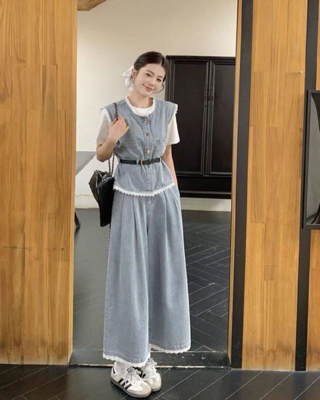 Yozgi yengil XB djinsovka matodan nimcha va shim Yozgi yengil XB djinsovka matodan nimcha va shim