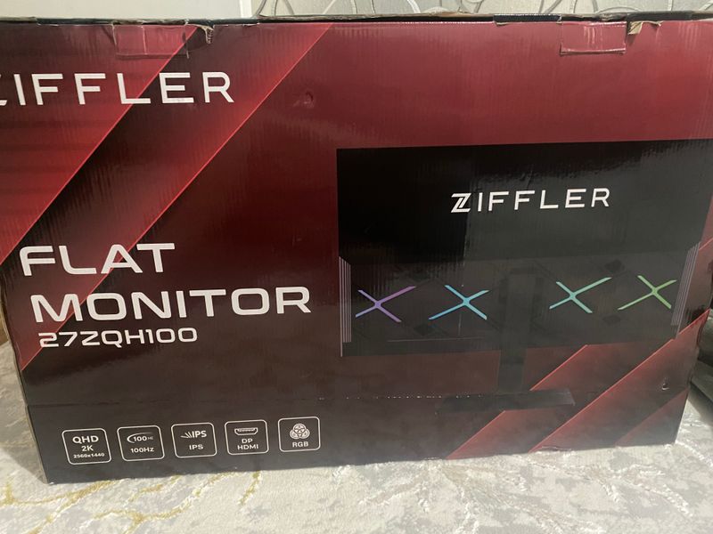 Ziffler 27 2k Gaming Monitor Yangi Новый