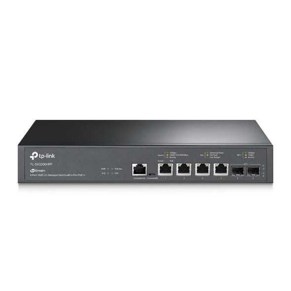 TP-Link JetStream SX3206HPP — 6-портовый мульгигабитный PoE+ TP-Link JetStream SX3206HPP — 6-портовый мульгигабитный PoE+