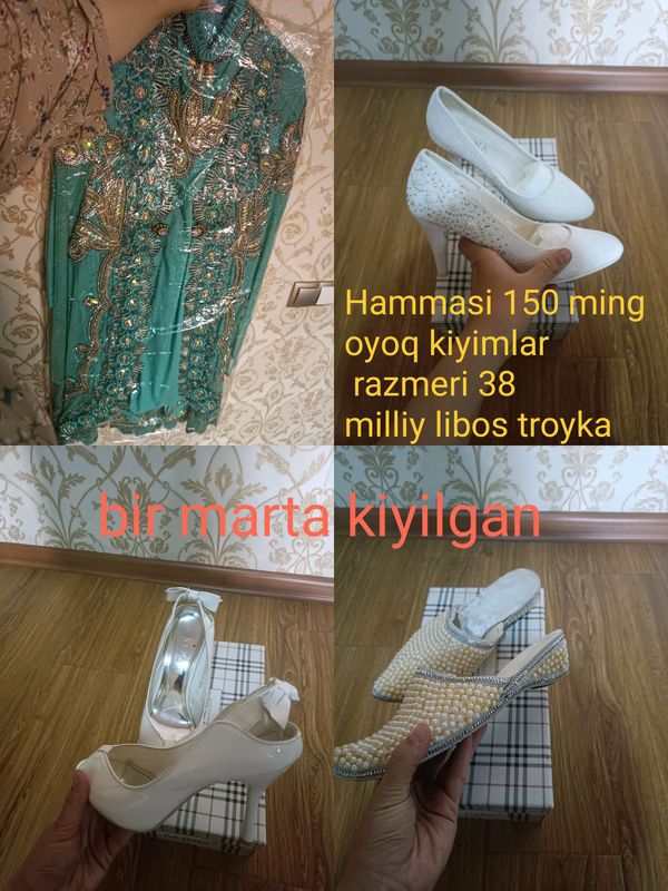 Milliy libos va oyoq kiyimlar sotiladi Milliy libos va oyoq kiyimlar sotiladi