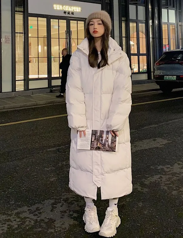 женский пуховик куртка женская длинный зимний