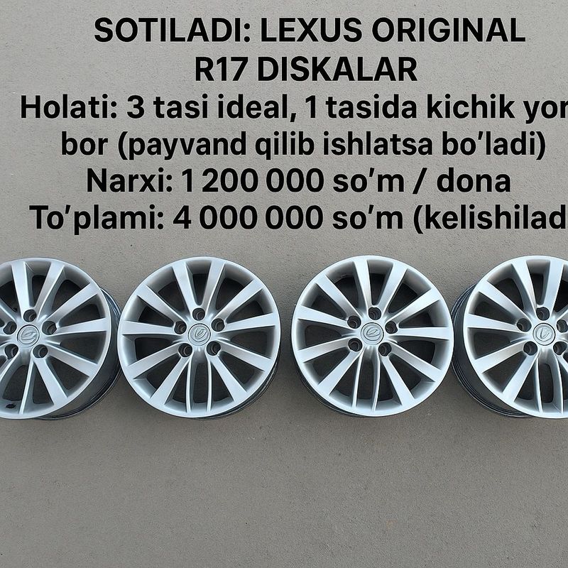 Lexus original R17 diskalar Lexus original R17 diskalar