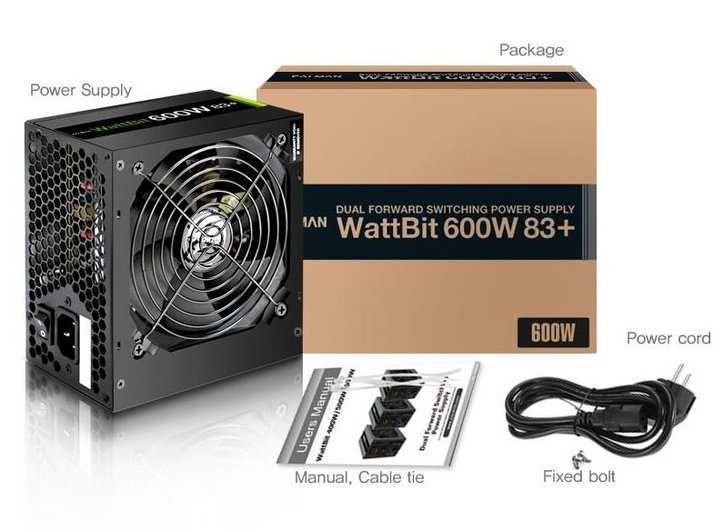 Блок питания Zalman Wattbit II 600W 83% — Отличное состояние Блок питания Zalman Wattbit II 600W 83% — Отличное состояние