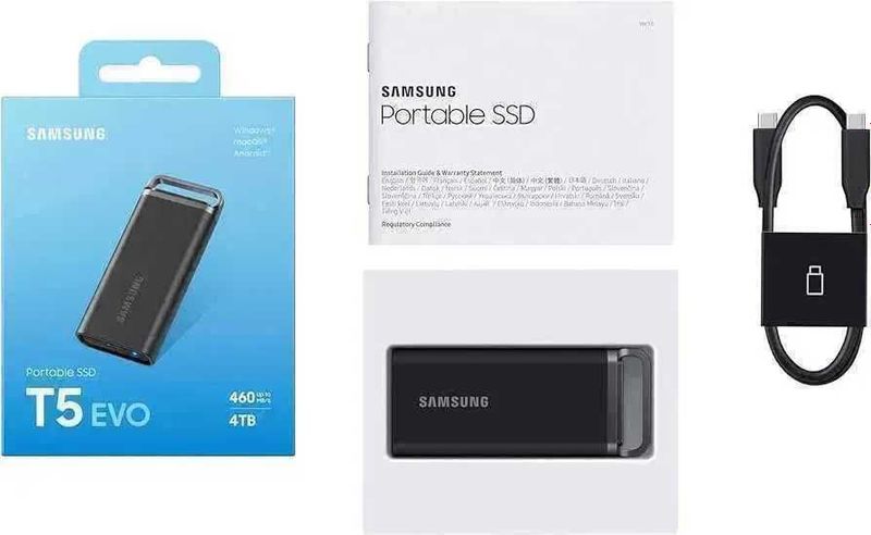 Внешний SSD диск Samsung Т5 4TB USB-C 3.1 Внешний SSD диск Samsung Т5 4TB USB-C 3.1