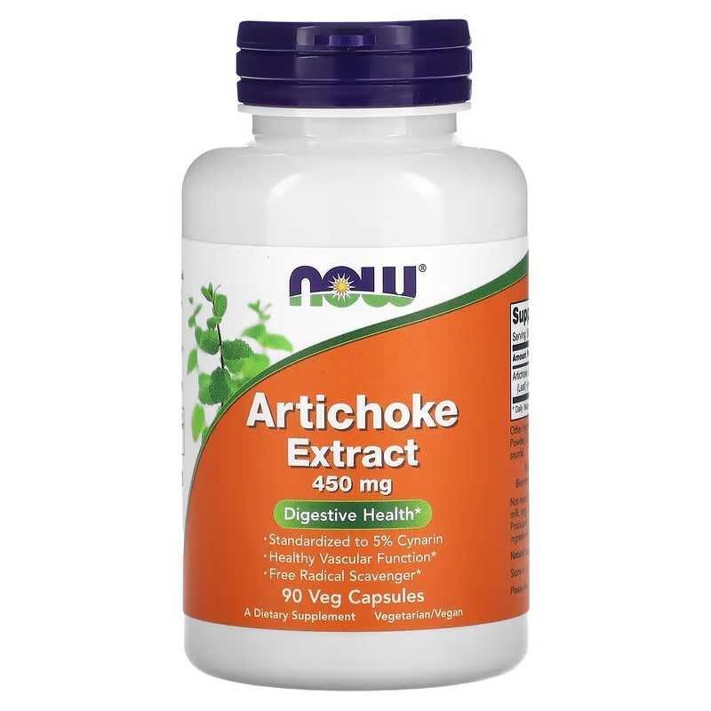 NOW Foods NOW Artichoke Экстракт артишока, 450 мг 90 капсул