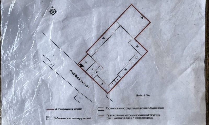 Земля 12,4 сотки / 30 метров фасад / конец Олтинтепы, Айвайхон махаля