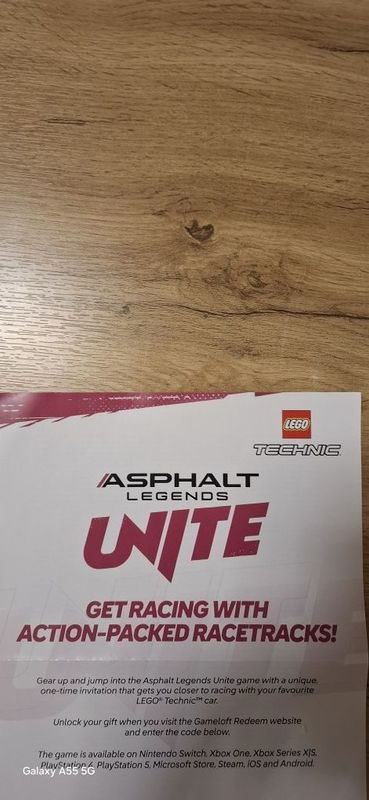 Промокод на игру Aspalt Legends