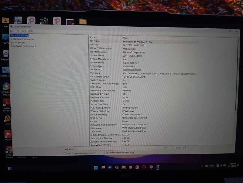 Nootebok Acer Aspire Lite (deyarli yangi!) Nootebok Acer Aspire Lite (deyarli yangi!)