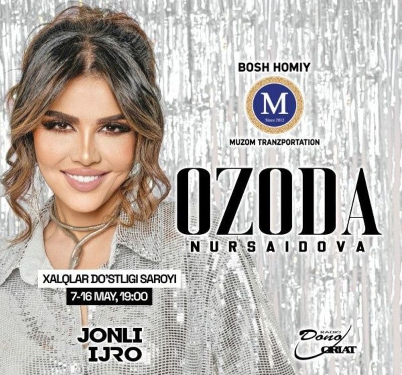 Ozodani 7 may kungi konsertiga bilet СРОЧНО Ozodani 7 may kungi konsertiga bilet СРОЧНО