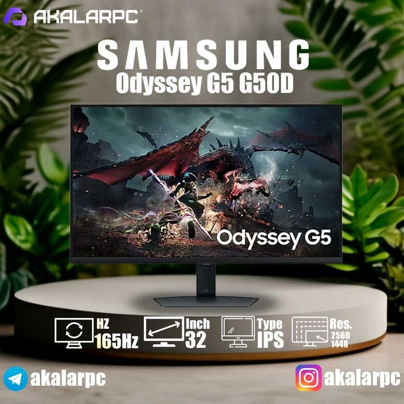 Samsung Odyssey G5 G50D 32 2K 165Hz - LS32DG502PMXZN