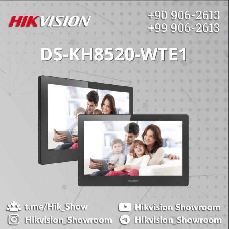 Hikvision domofon uchun monitori DS-KH6351-WTE1 Hikvision domofon uchun monitori DS-KH6351-WTE1