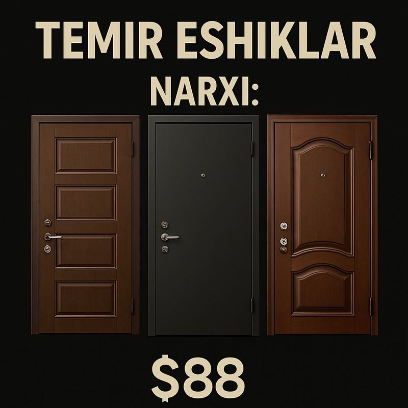 TEMIR eshiklar o'rnatib berish hizmati ham bor