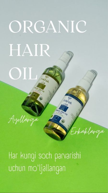 Hana Advance Organic Hair Oil ayollar uchun soch spreyi