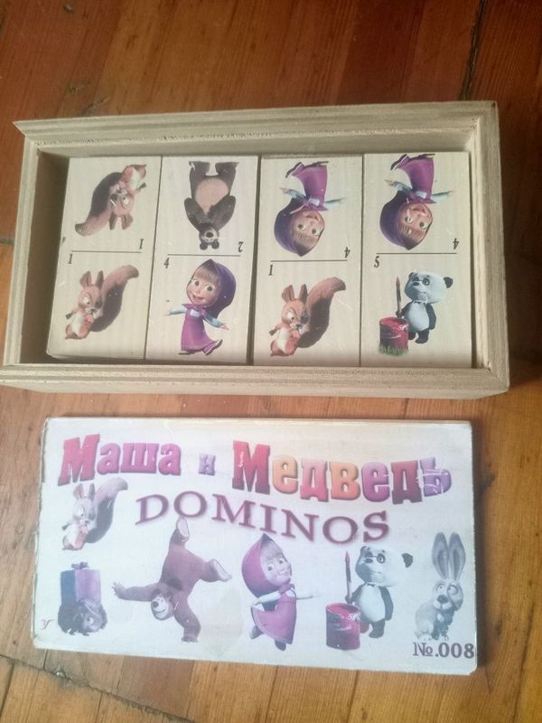 Детское домино " Маша и медведь" Детское домино " Маша и медведь"