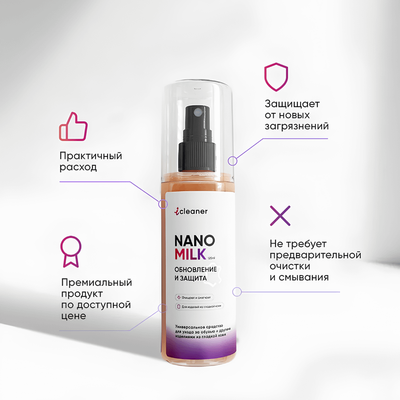 Очиститель iCleaner Nano-Milk, аэрозоль, 125 мл
