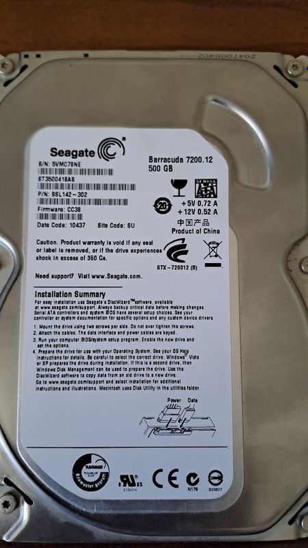 Hdd 500gb Seagate barracuda 7200 Hdd 500gb Seagate barracuda 7200