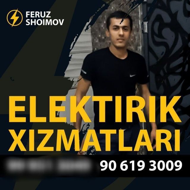 Elektrik xizmatlari barcha turdagi 24/7