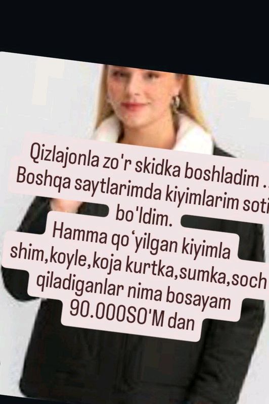 Qizla hamma kiyimlarim ozimiki 1marta kiyildi