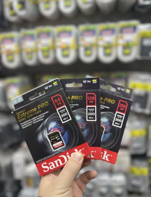 SanDisk Extreme PRO SDXC 4K Card/Доставка 24/7 SanDisk Extreme PRO SDXC 4K Card/Доставка 24/7