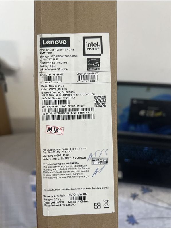 Ноутбук Lenovo IdeaPad Gaming 3