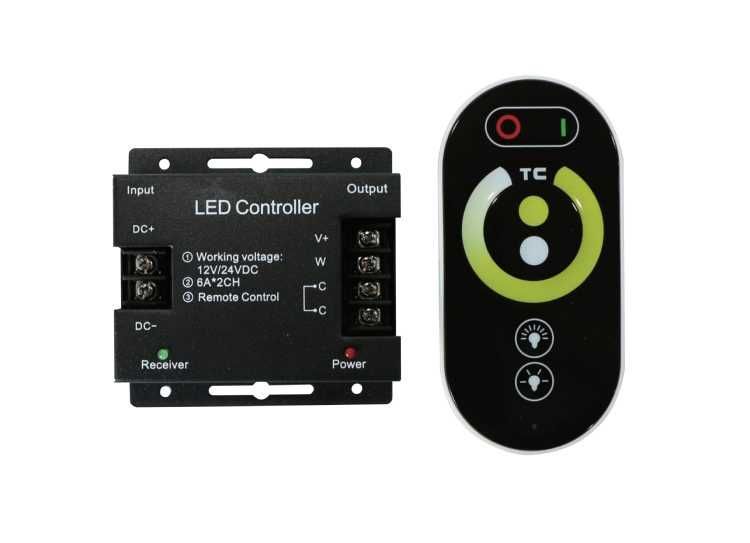 Пульт + контроллер Dimmer в комплекте для LED ленты. 280W – 24v